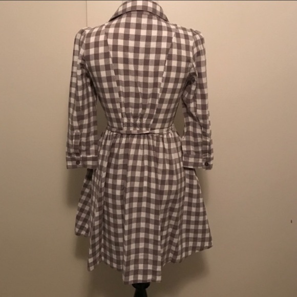 Ark & Co. Plaid‎ Shirt Dress tie waist midi classic - Picture 3 of 11